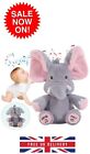 PEEK-A-BOO ELEPHANT SINGING, INTERACTIVE SOFT BABY TOY - PINK/GREY BRAND NEW !