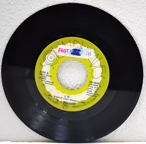 B. J. WRIGHT "J. R. / Memory Bound" 1980 45RPM Soundwaves Records SW4604 - Picture 1 of 3