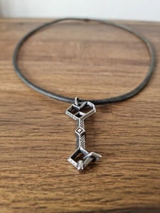 Thorin Oakenshield Key To Erebor Real Leather Necklace The Hobbit LOTR NEW S/S - Picture 1 of 7