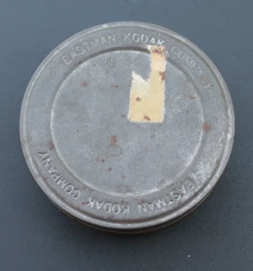 Eastman Kodak Company. Metal Patina Film Canister Tin 4” X 1.5" 1940s Vintage - Picture 1 of 5