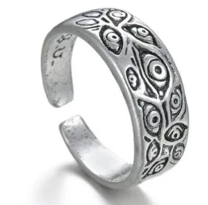 Anillo Ajustable Ryomen Sukuna Ojo Negro Jujutsu Kaisen Anime Manga Juegos con disfraces - Imagen 1 de 4