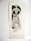 1940S Original Art Fashion Illustration Design Advertising Print Vintage Sale!