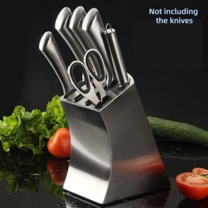 For Kitchen Stainless Steel Knife Block Set Knives Organizer Holder Storage - Picture 1 of 8
