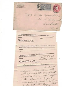 Colgate & Co 1921 Cover & Briefkopf mit Sonderlieferstempel Zahnpasta - Bild 1 von 1