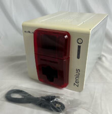 Evolis Zenius Classic ID Card Printer Single Sided USB ZN1U0000RS *NOPowerSupply