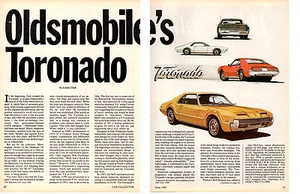  OLDSMOBILE'S TORONADO  ~  NICE 3-PAGE ARTICLE / AD - Picture 1 of 1
