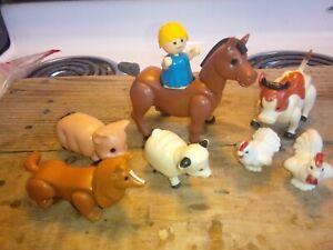 Rare Vintage Farm Animals, Hong Kong Unbranded Articulated 