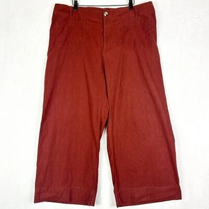 Anthropologie Maeve The Colette Cropped Hose weites Bein Größe 18W magischer Stoff - Bild 1 von 7