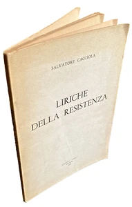 SALVATORE CACCIOLA LYRICHE DELLA RESISTANCE ARC EDITIONS 1958 - Picture 1 of 12