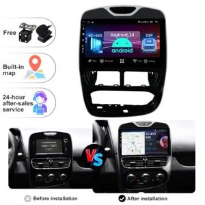 4G+64G Autoradio Android 14 Per Renault Clio 4 2012-2016 IPS GPS Carplay DSP RDS - Foto 1 di 12