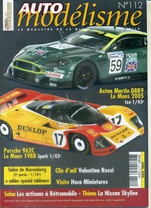 AUTO MODELISME n°112 04/2006 Salon NUREMBERG ASTON MARTIN DBR9 PORSCHE - Foto 1 di 1