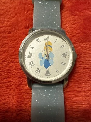 Disney Mujer Princesa Cenicienta Reloj Azul Brillo Silicona Reloj Correa 0379 Foto 1 de 4