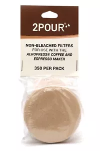 350x Filter - passt AeroPress Kaffeefilterpapiere - ungebleicht - chlorfrei - Bild 1 von 6