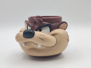 Taz Tasmanian Devil Mug Plastic Coffee Cup Warner Bros Looney Tunes 1993 vintage - Picture 1 of 3