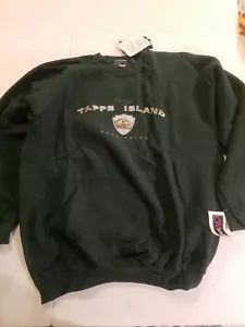 Vintage Tapps Island Washington Sweatshirt size L 1996 Nos Salesman sample rare - Picture 1 of 11
