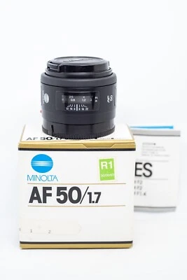 Objectif Standard Fixe MINOLTA (Sony Alpha) AF 50mm f/1,7 NEW/RS + BOITE/NOTICE - Bild 1 von 4