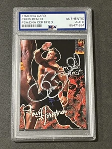 CHRIS BENOIT 1999 TOPPS WCW/NWO NITRO SIGNED AUTOGRAPHED CARD PSA/DNA CERTIFIED - Picture 1 of 2