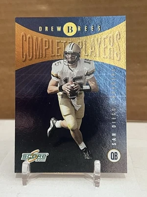 Drew Brees 2001 Score Complete Players Rookie Card - Image 1 of 2