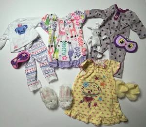 Our Generation 18" Puppenkleidung Nachtwäsche Nachthemd Pyjama Hausschuhe - Bild 1 von 6