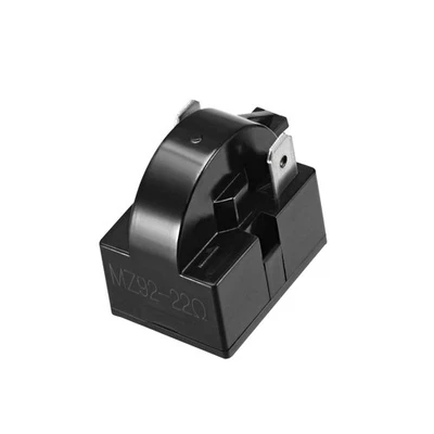 22 ohmios Relé del motor de arranque de 2 Pasador de Refrigeración PTC negro - Imagen 1 de 4