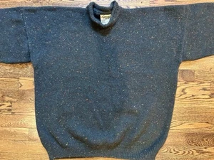 Carraig Donn Irish Wool Pullover Herren XL grün Rollkragen Strick dick - Bild 1 von 8