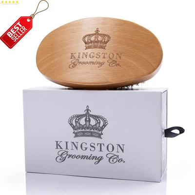 360 Wave Brush for Men Soft Boar Bristle Hair Beard Grooming w/ Case US - Image 1 of 4