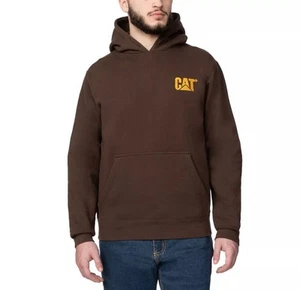 CAT Caterpillar Men’s Heavy Construction Equipment Hoodie NWT Size XL - Picture 1 of 5