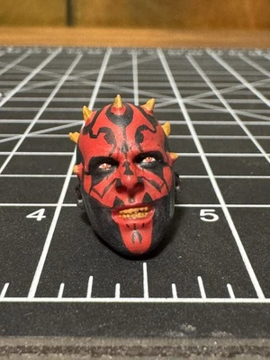 Star Wars Black Series Custom Painted Darth Maul Head Sculpt 1/12 6” SHF - Image 1 of 4