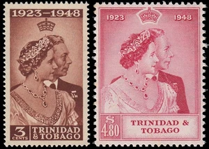 Trinidad Und Tobago 151/52 1948 Silberne Hochzeit Der Britische Sovereigns MNH - Picture 1 of 1