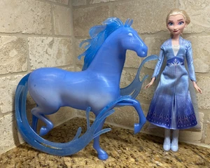 Disney Frozen 2 Elsa & Nokk Water Spirit Horse Figure Elsa Barbie Doll - Picture 1 of 12