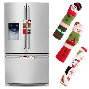 3 Stück Weihnachten Kühlschrank Türgriff Abdeckungen Küchengerät Griffabdeckungen - Bild 1 von 7