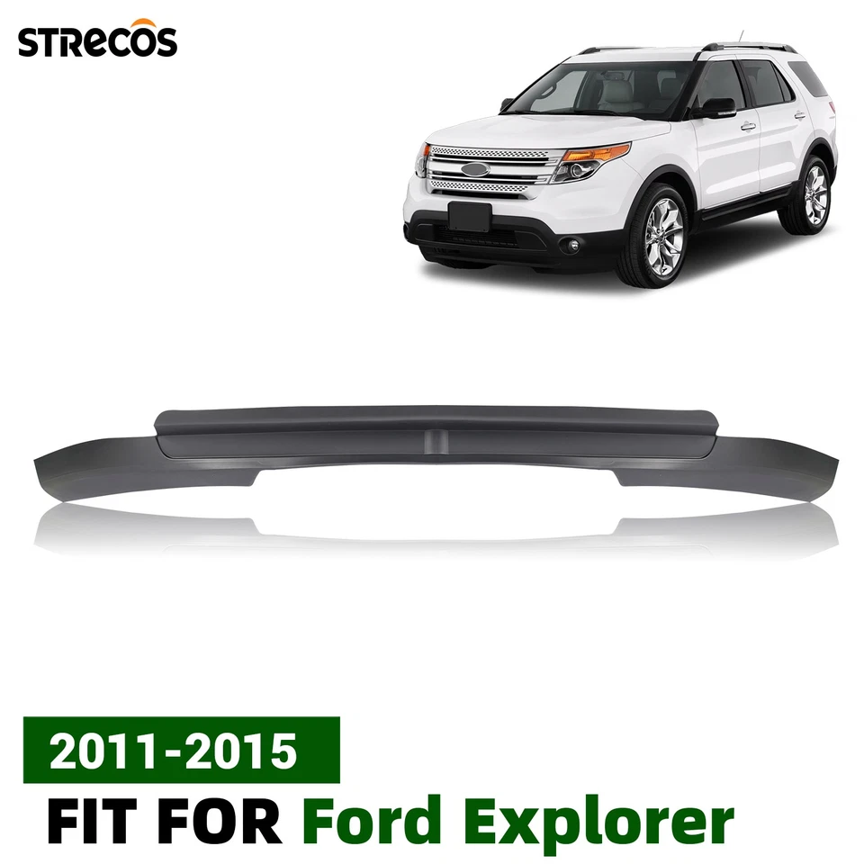 Front Lower Valance For 2011-2015 Ford Explorer Without Tow Hook Hole Textured Foto 1 de 4