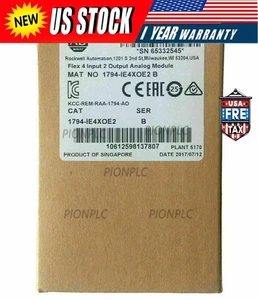 AB New Factory Sealed 1794-IE4XOE2 SER B Flex 4 Input 2 Output Analog Module - Picture 1 of 1