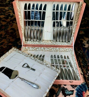 Servizio 24 Coltelli + Altro Sambonet J.A. Henckels Friodur Acciaio Metà '900  - Immagine 1 di 4