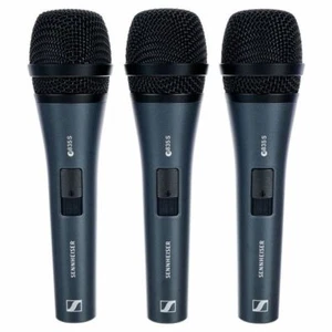 Sennheiser 3-PACK E 835-S Dynamic Cardioid Vocal Microphone On Off Switch 3 Pack - Picture 1 of 3