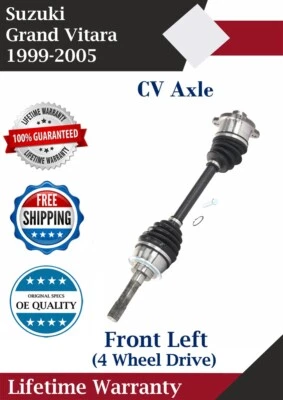 Nuevo eje CV delantero izquierdo OE para Suzuki Grand Vitara 1999-2005 4x4 garantía de por vida. Foto 1 de 4