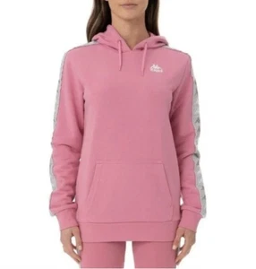 Kappa 222 Banda The Bundaberg Hoodie Pink- Lt Grey-White In Size XL 351574W-A02 - Picture 1 of 2
