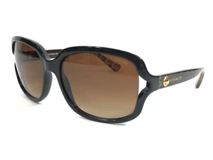 Coach Sunglasses HC8169 L149 535313 Black/Wild Beast with Brown Gradient Lenses - Picture 1 of 13