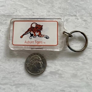 Vintage Auburn Tigers NCAA Plastic Keychain Key Ring #44045 - Picture 1 of 2