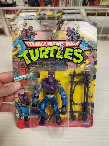 1988 Playmates Teenage Mutant Ninja Turtles Foot Soldier 10 Back NIP Cover