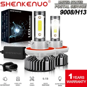 LED Headlight Kit H13 6000K White Bulbs High/Low Beam for Chevy Cruze 2011-2016 - Imagen 1 de 8