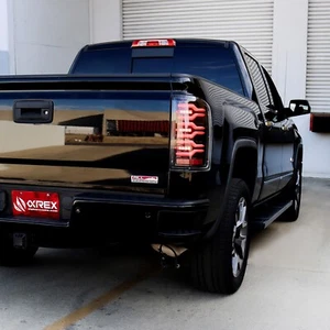 AlphaRex Luxx Black Full LED Tail Lights For 2016-2018 GMC Sierra 1500 2500 3500 - Picture 1 of 10