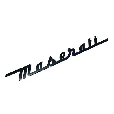 For Maserati Trunk Nameplate Emblem Matte Black Letter Badges Ghibli/ - Image 1 of 4