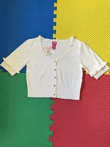 Women short sleeve cardigan size M - Picture 1 of 4