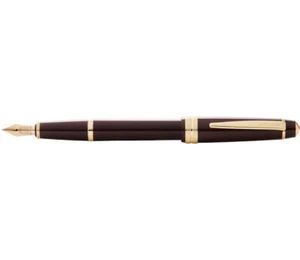Cross Bailey Light Fountain Pen Polished Red Medium Pt New In Bx AT0746-11 - Picture 1 of 2