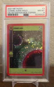 Metazoo-Cryptid Nation - 1. Auflage - Cosmic Aura Holo Box Topper PSA 8 EDELSTEIN NEUWERTIG - Bild 1 von 4