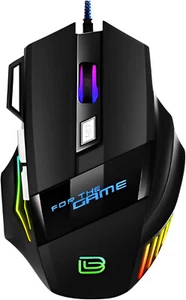 Nexurion Reaper Z Pro Gaming Mouse - 3600 DPI, 7 Macro Buttons, 10 Color-Changi - Picture 1 of 7