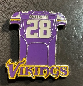Minnesota Vikings Adrian Peterson Jersey Collector Pin - Picture 1 of 1