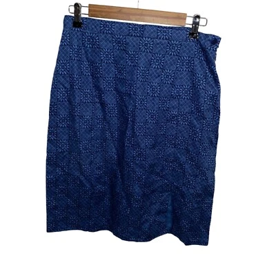 Falda de lino Gap talla 8 floral cremallera lateral Foto 1 de 4