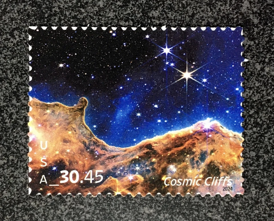 2024USA #5828 $30.45 Cosmic Cliffs - Express Mail   Mint NH - Image 1 of 1